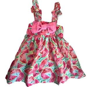 One In A Melon Little Girls Watermelon Summer Sundress Size 4T